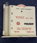 Vintage Rain Gauge Recorder Thomas Oil Company Phillips 66 PhilHeat Sanford NC