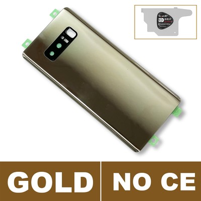 For Samsung Galaxy Note 8 Note 9 10 20 Glass Back Battery Cover with Lens Cover