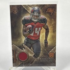2014 Topps Valor Rookie Relics Charles Sims #VRR-CS MEM RC Bucs NM Card Patch. rookie card picture