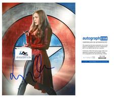 ELIZABETH OLSEN AUTOGRAPH SIGNED 8X10 PHOTO AVENGERS WANDAVISION SCARLET ACOA