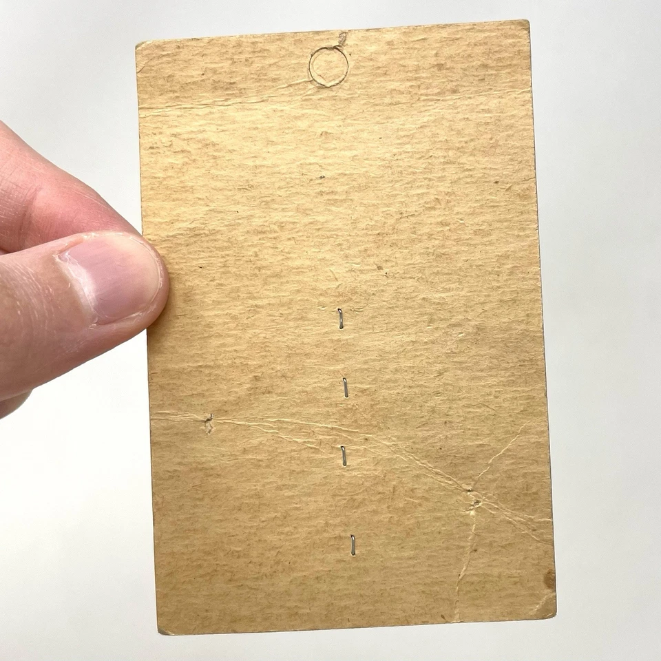 VINTAGE 1940s Blue Bonnet Shirt Buttons ABC Pearl Mens Dress New on Card - Image 4 of 4