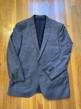 J. Crew Men's Ludlow Slim-fit Suit Jacket Italian Worsted Wool Gray Charcoal 40S