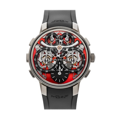 MB&F Legacy Machine Sequential Evo Zirconium Manual 44mm Strap Watch 09.ZR.OR
