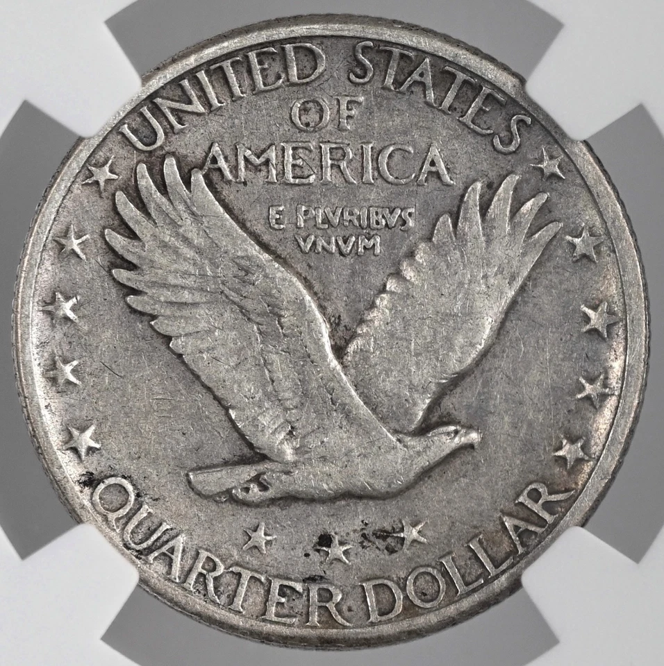 1924-S  25C STANDING LIBERTY QUARTER  NGC VF DETAILS "CLEANED" 8405237-045 - Image 3 of 4