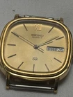 Vintage Seiko Men quartz Day Date Watch Japan new battery June 2026 original box