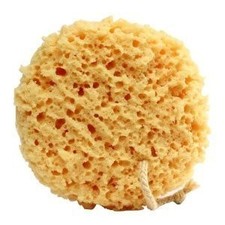 Foam Bath Sponge - 2 Count Yellow Synthetic Mesh