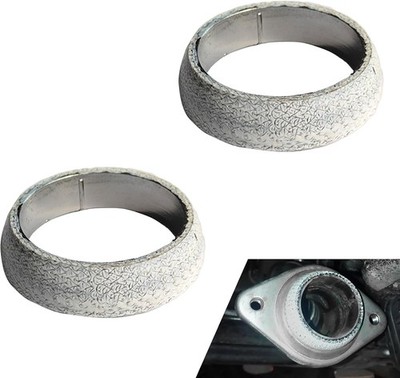 2PCS 65MM Exhaust Manifold Gasket Donut Flange Seal Universal Replacement