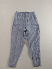 Old Navy Women Pant XS Blue Tapered Leg Elastic Waist High Rise Pull On Casual