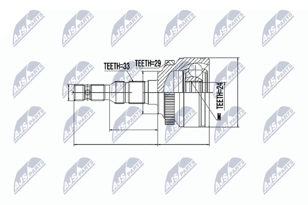 NTY Gelenksatz, Antriebswelle NPZ-PL-027 FüR Opel-image