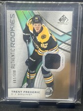 2019-20 SP Game Used #195 Trent Frederic Gold Jersey Relics #/599