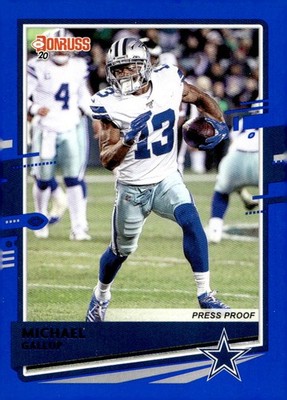 2020 Donruss #84 Michael Gallup Press Proof Blue