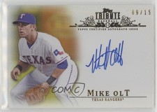 2013 Topps Tribute Auto Gold 9/15 Mike Olt #TA-MO Auto 0s3