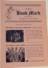 DELUXE EDITIONS BOOK CLUB PAMPHLET - CIRCA 1930'S - PERFECT FLAW-FREE - ARTWORK