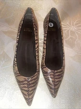 Stuart Weitzman 7.5 M Animal Print Kitten Heels