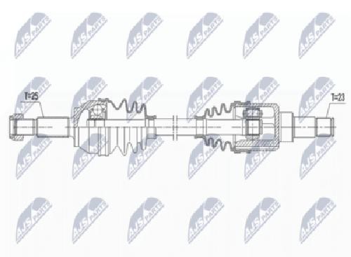Original NTY Drive Shaft NPW-FR-119 For Ford