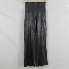 Commando Leggings Womens Small Black Faux Leather Cropped Flare Minimalist Chic
