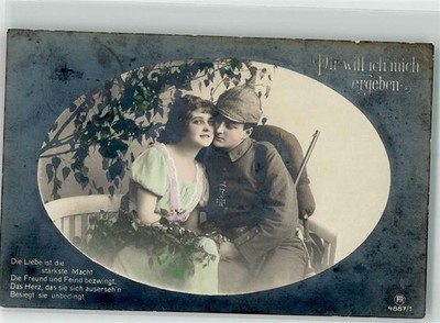 No. 4887/1 woman uniform order I want to surrender to you field post WW I ro... - 39