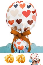 Women 100 Cotton Scrub Cap Buttons Sweatband Adjustable Surgical Hat 2 Hair