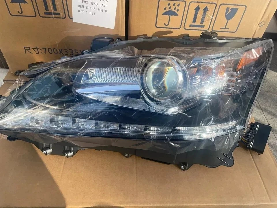 2013-2015 Lexus GS350 GS450h HID w/ AFS LED DRL Projector Headlight Pair LH+RH - Image 3 of 4
