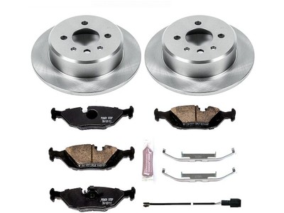 Rear Brake Pad and Rotor Kit For 1991-1992 BMW 318i E30 BZ965GN