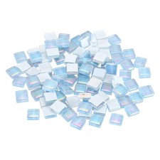 Micro Glass Tiny Mini Mosaic Tile for DIY AB Blue Pack of 110