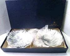 Vtg F.B. Rogers Silver Plate Twin Shell Bonbon Candy Dish in Box Made in Japan