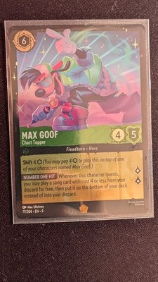 Max Good Chart Topper- COLD foil NM