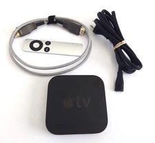 Apple  TV - A1469 (3rd Generation) HD Media Streamer W/ Remote Working