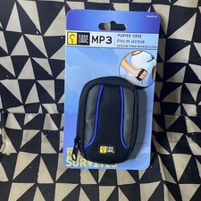 Case Logic Small Camera / MP3 Case Soft Padded Blue Black Gray W/ Belt Loop