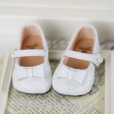 1/6 Square-toed Flat Shoes Leather Shoes With Bow Fit BJD Doll Accessories