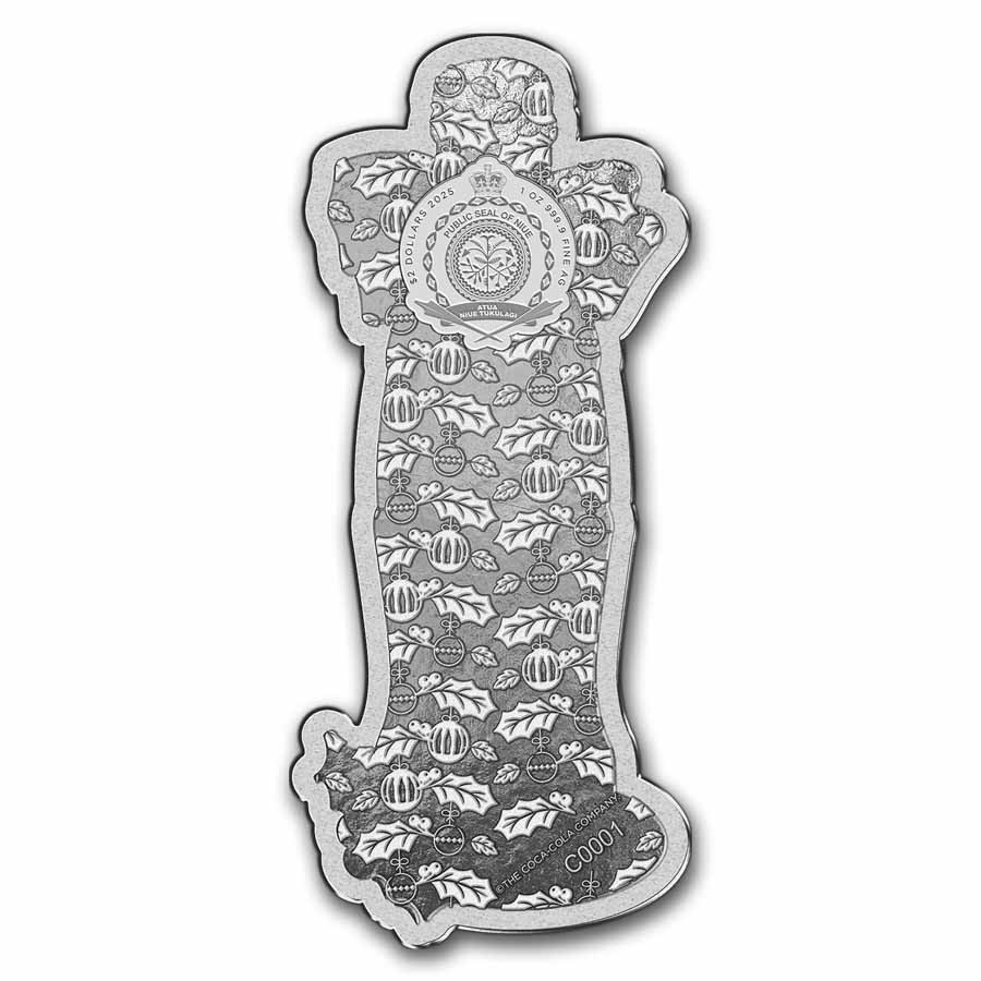 2025 Coca-Cola® 1 oz Silver Happy Holidays Bottle Coin COA #1 | eBay