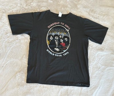 AC/DC Highway To Hell World Tour 1979 Single Stitch Bootleg Size XL