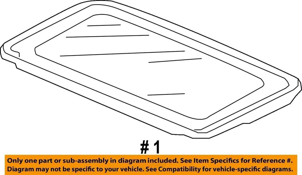 (LOCAL PICKUP ONLY) Roof Glass Fits 07-12 RDX 6820506 Foto 4 de 4