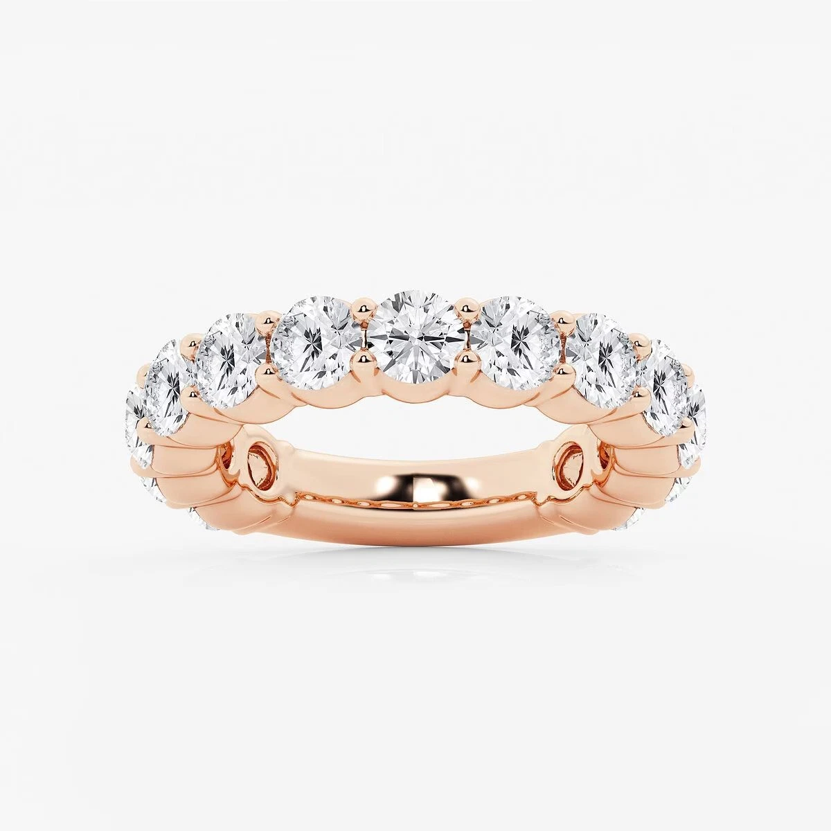 Lab Grown Diamond Engagement Ring 3.97Ct IGI Certified Round Cut 14k White Gold image-5