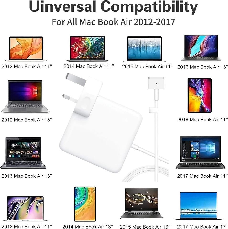 For MacBook Pro 13" 15" 17Inch T-TIP 85W 60W 45W Power Adapter A1174 A1290 A1424 - Image 4 of 4