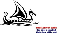 Viking Ship Decal Sticker JDM Funny Vinyl Car Window Bumper Truck Laptop 12"