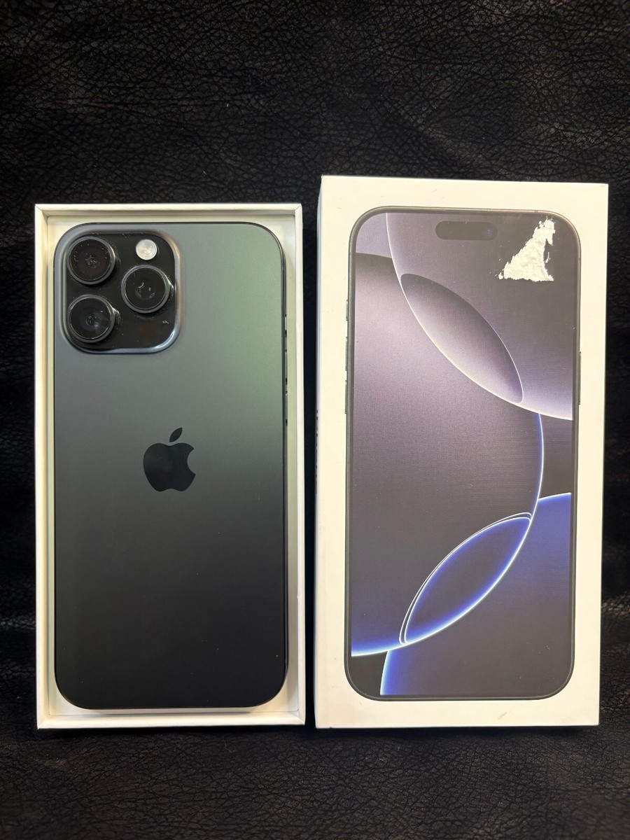 APPLE iPhone 16 Pro Max 256gb AT&T MYW33LL/A Black Titanium | eBay