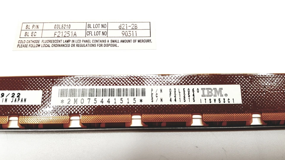 IBM 12.1" SVGA OmniBook 900 Series Laptop Matte LCD Screen 03L5060 - Image 3 of 3