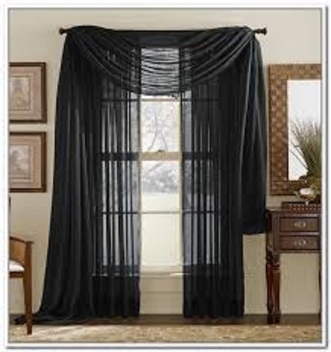 ONE PLAIN SOLID SHEER OR SCARF WINDOW CURTAIN TREATMENT DRAPES VOILE MANY COLORS - Picture 2 of 42