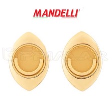 KIT MANIGLIE INCASSO PER PORTE SCORREVOLI A LIBRO MANDELLI CLIP 368TL ORO LUCIDO