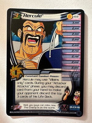 Hercule Level 3 133 Foil Limited Dragon Ball Z CCG
