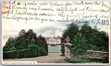 1907 Country Residence Driveway Rumson Road Seabright New Jersey Posted Postcard