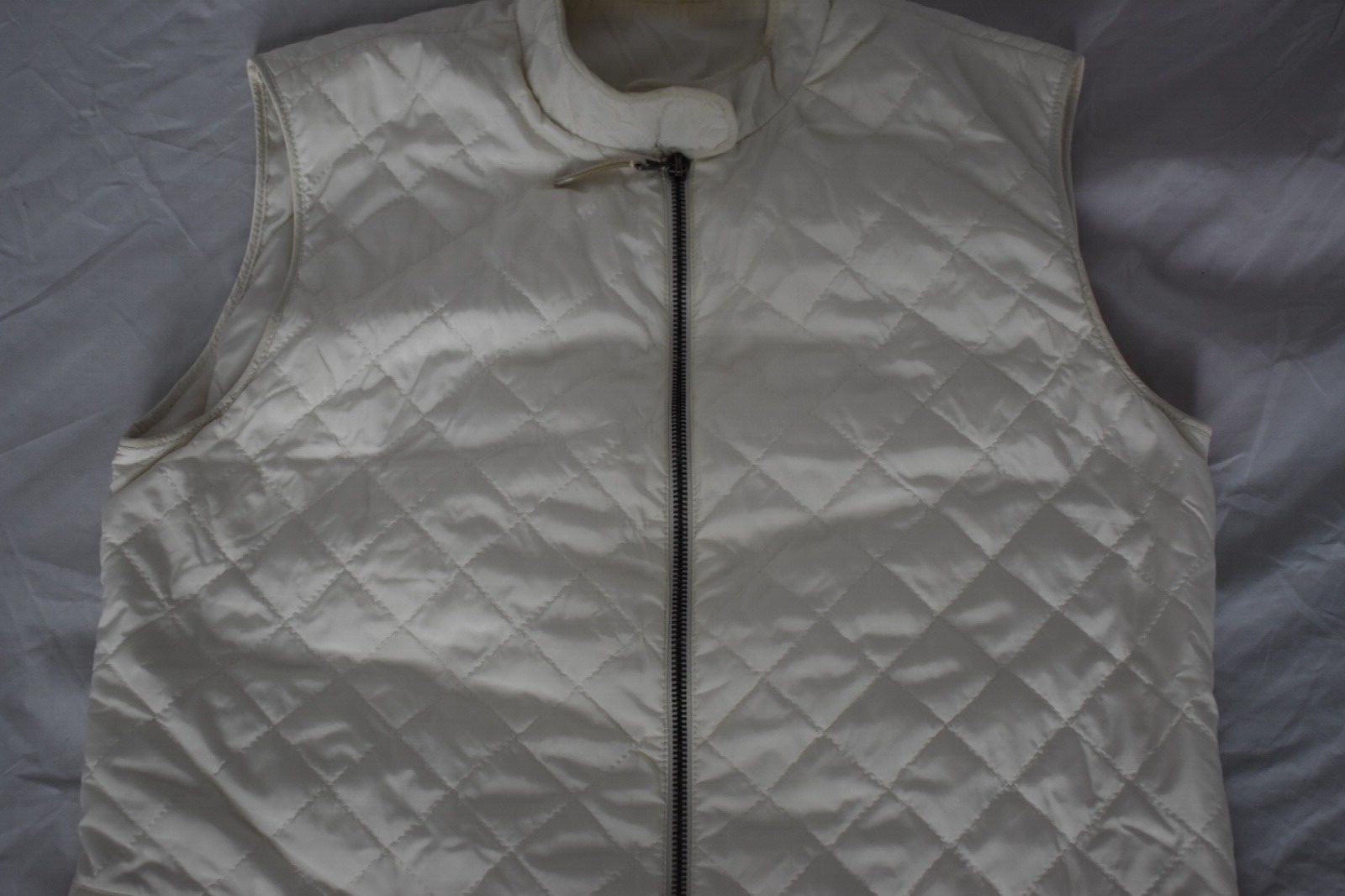 Prada White Lightweight Polyester Zip Quilted Gil… - image 3