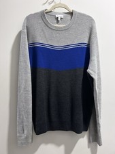 Peter Millar Crown Merino Wool Crewneck Sweater Mens XL Color Block