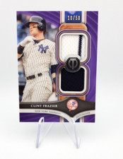 2018 Topps Tribute Single Subject Dual Relics Purple /50 Clint Frazier Rookie RC