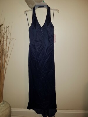 NWT Scene full length halter evening cocktail prom dress 5 