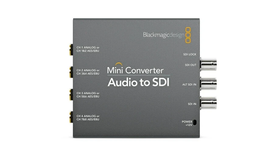 Blackmagic Mini Converter Audio to SDI 2 3G-SDI Analog AES Embedder - Image 2 of 3