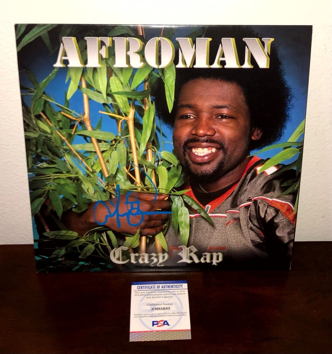 洋楽 G RAP Edward Allen RARE Afroman Crazy Rap Colt 45 Because I Got High Signed Vinyl Record
