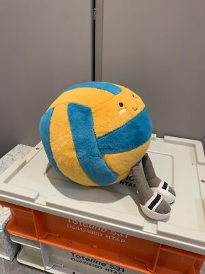 Jellycat Amuseables Sports Beach Volley Stuffed Toy – 11.8 Inch Plush Doll Gift