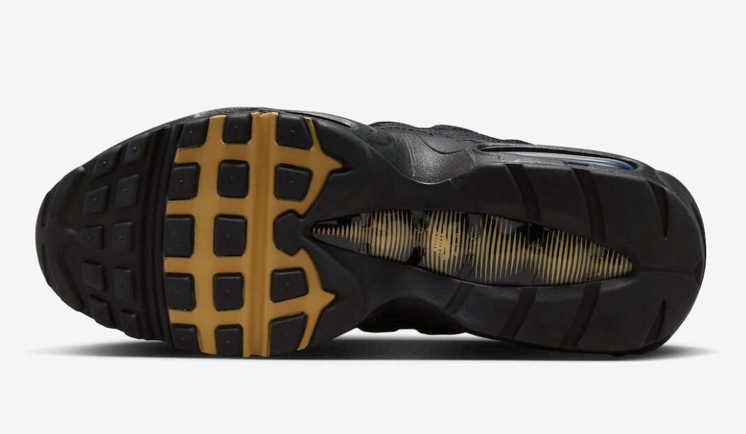 Nike Air Max 95 Black-Gold New Sneakers Size 7 US DM0011-004
